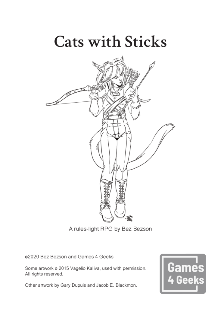 Cover for Cats with Sticks