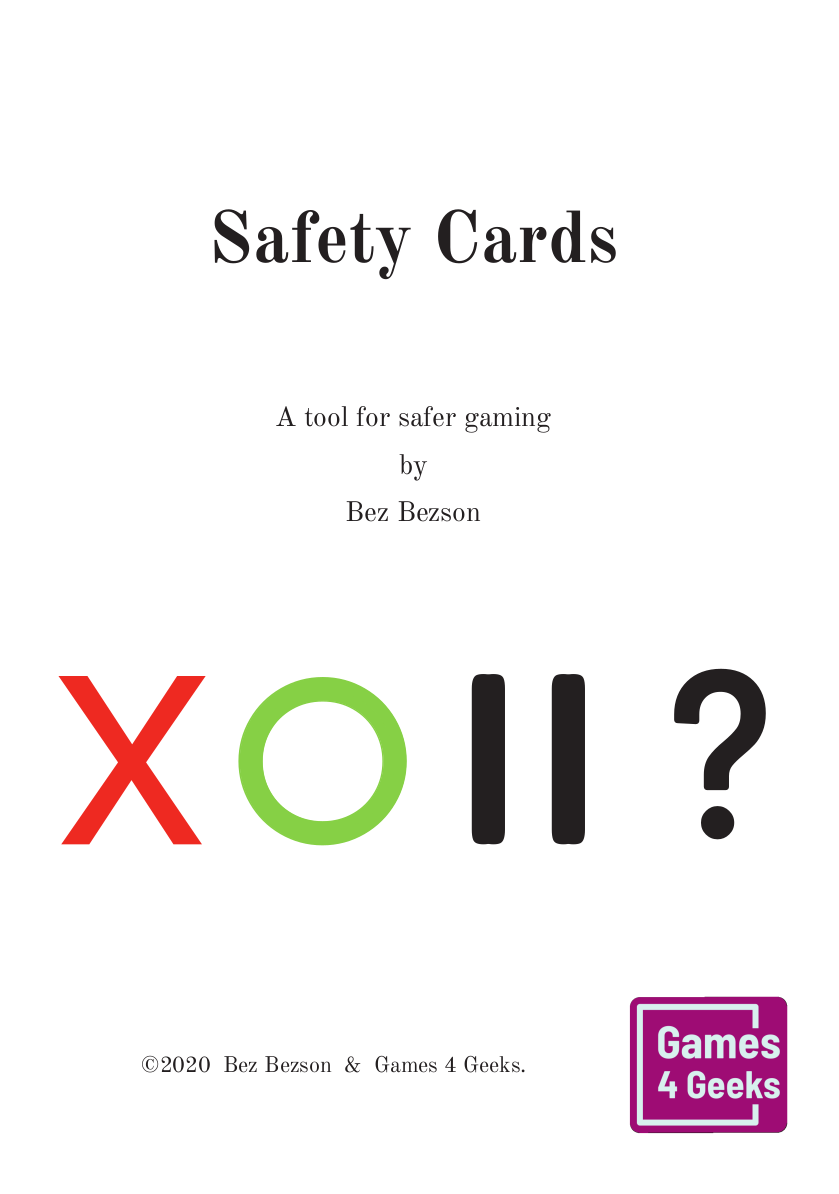 Safety Cards cover